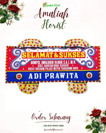 Papan Bunga Ucapan Selamat Krangean